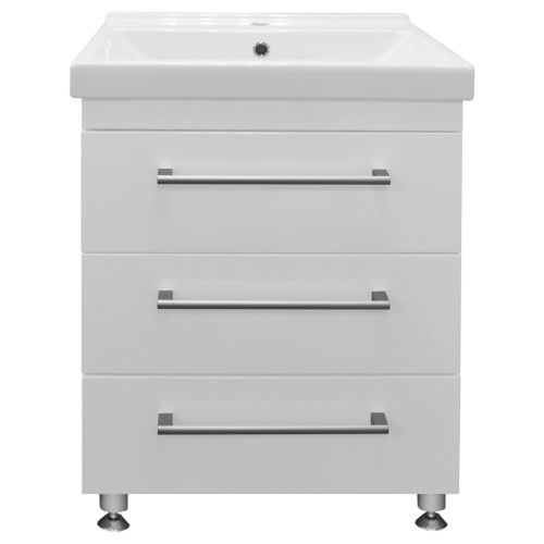 Тумба с раковиной Loranto Модерн CS00039377 60х40 напольная цвет белый