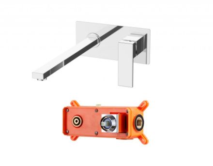 Смеситель для раковины BelBagno ROMANO ROM-BLM-CRM встраиваемый в стену хром