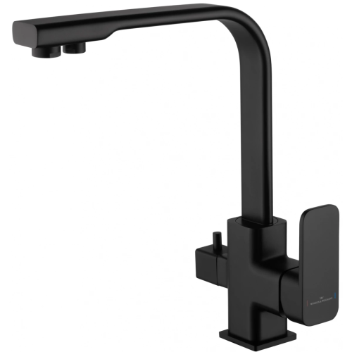 Смеситель для кухни Wonzon & Woghand WW-88458004-MB на мойку черный