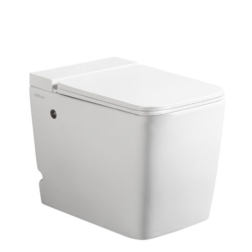 Унитаз приставной Abber Rechteck AC1212P белый с сиденьем микролифт импульсный смыв
