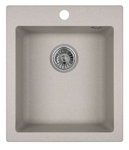 Кухонная мойка Granula 4201, БАЗАЛЬТ 40х50 цвет серый поверхность матовая