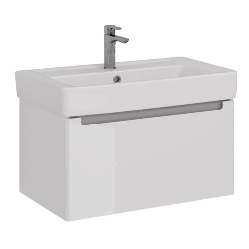 Тумба под раковину LeMark Buno mini LM05BM80T 70х50 подвесная цвет белый