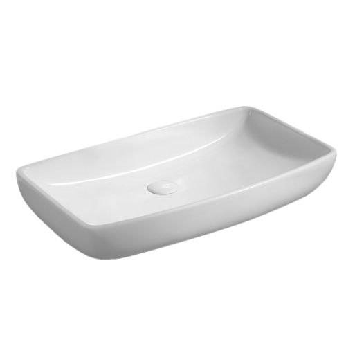 Раковина из сантехнического фаянса Azario AZ-4959A 70х40 накладная цвет белый
