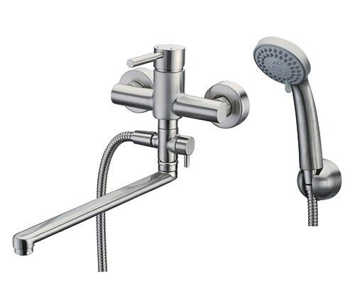 Смеситель для ванны Wasserkraft Wern 4200 4202L настенный никель - фото 5