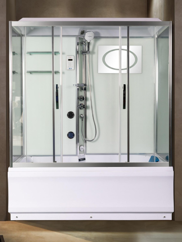 Душевой бокс WeltWasser WW500 10000003926 170х85 стекло прозрачное профиль хром