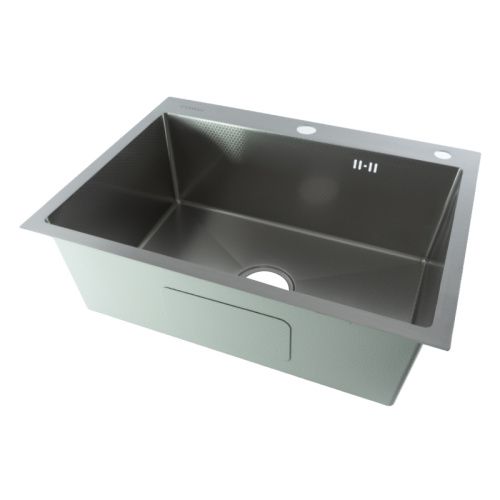 Кухонная мойка Fmark FSC6050L 60х50 цвет серый поверхность матовая