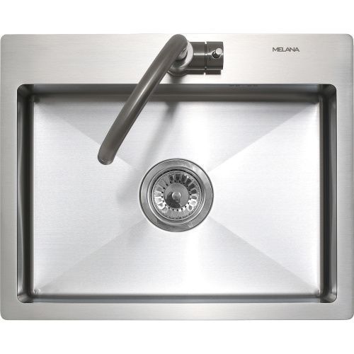 Кухонная мойка Melana ProfLine MLN-R5343H 55х45 цвет серый поверхность матовая