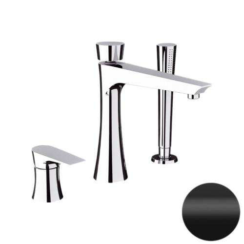 Смеситель Daniel Diva DV69115 на борт ванны черный