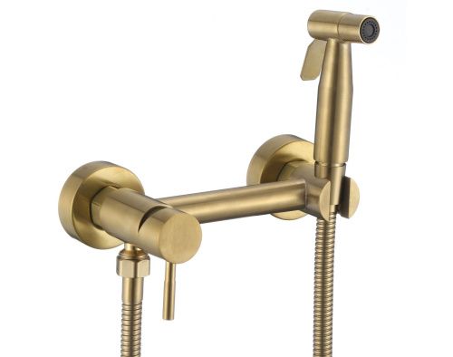 Смеситель Savol S-FXQ006C настенный золото матовое
