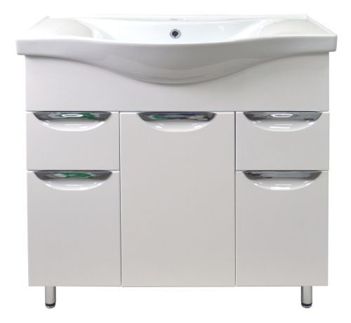 Тумба с раковиной Loranto Стиль CS00070580 100х40 напольная цвет белый