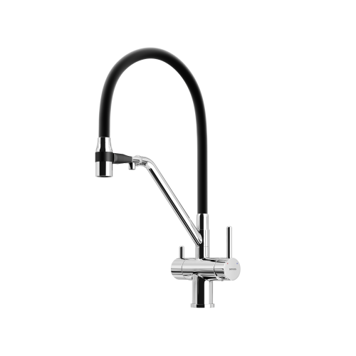 Смеситель для кухни Sancos Dora SC4003CH на мойку черный/хром