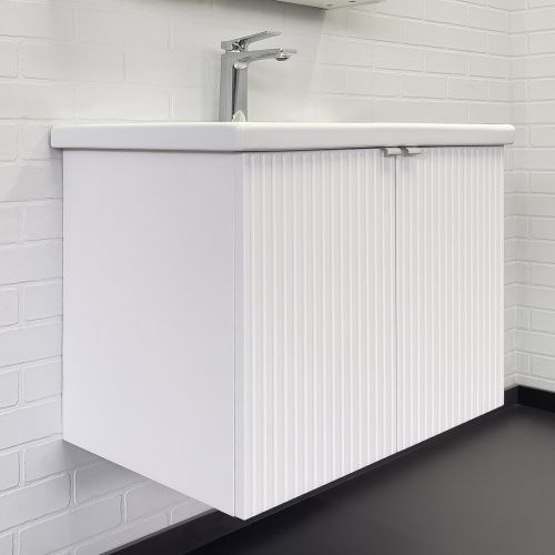 Тумба с раковиной Comforty Лима 00-00001284CF 70х50 подвесная цвет белый