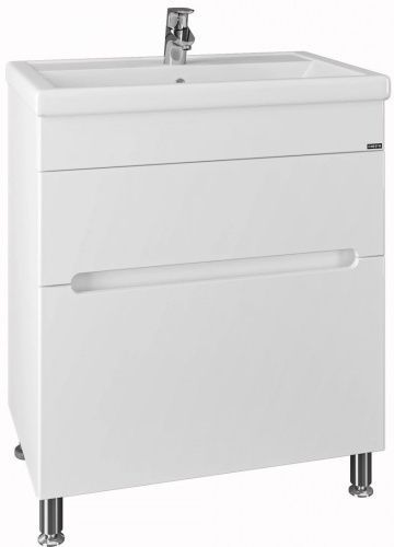 Тумба под раковину СанТа Лондон 224006л 70х40 напольная цвет белый
