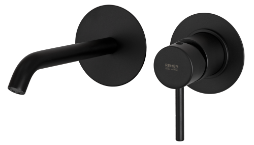 Смеситель для раковины Remer X Style X15CNO встраиваемый в стену черный