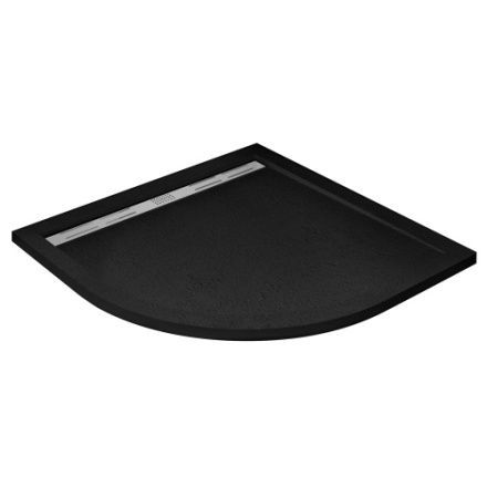 Душевой поддон из искусственного камня Cezares TRAY-AS-R-90-30-NERO 90х90 черный без ножек