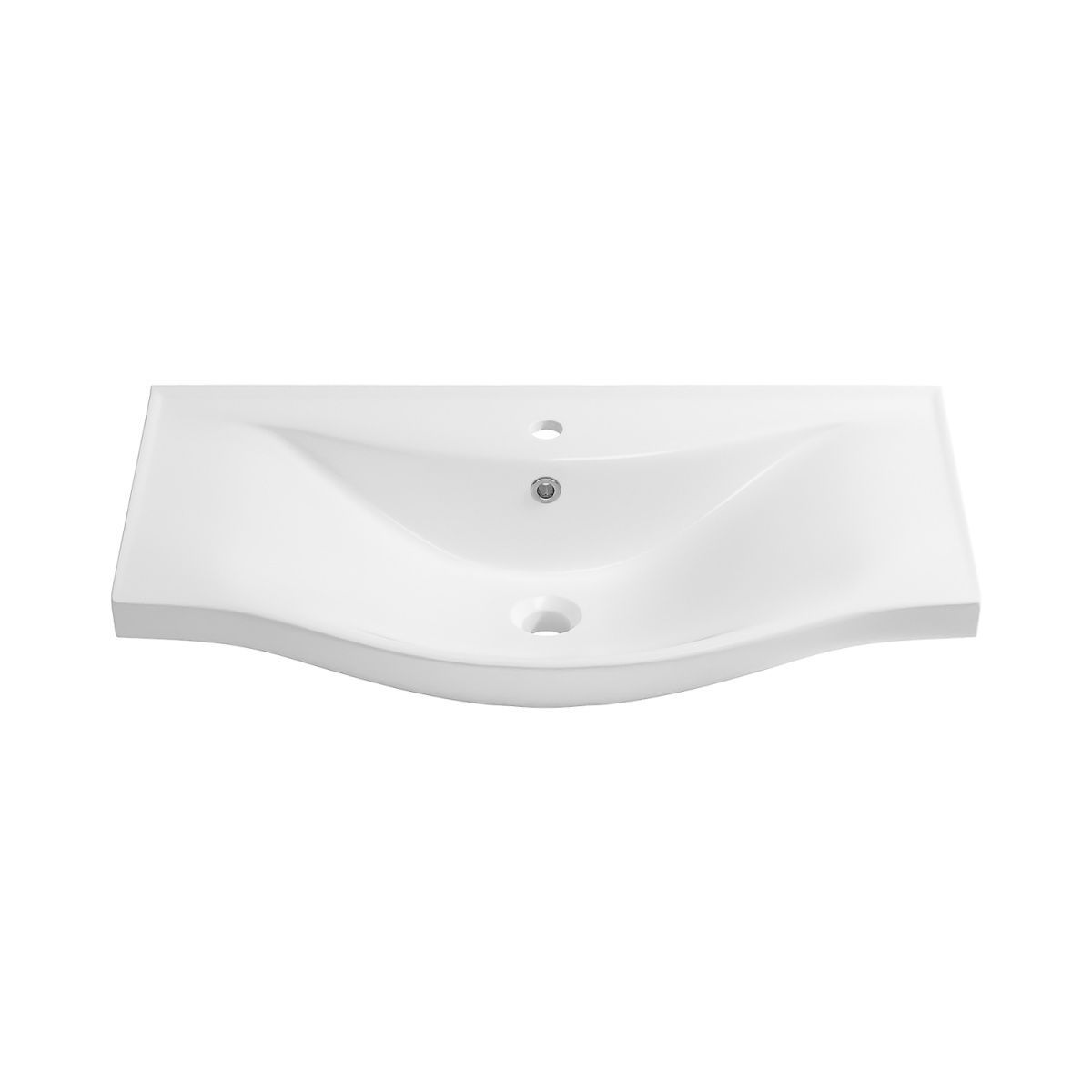 Раковина из сантехнического фарфора Wellsee Bisou 151203000 60х50 подвесная цвет белый 1 отверстие под смеситель