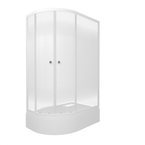 Душевой уголок Тритон Коралл Щ0000068952 120х80 стекло с рисунком профиль белый с поддоном