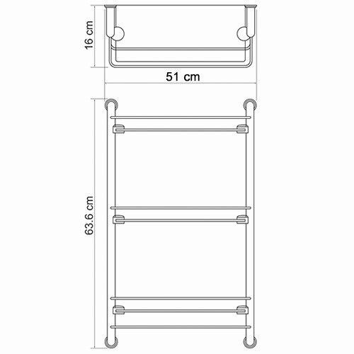 Полка в ванную комнату WasserKRAFT 2033 - фото 4