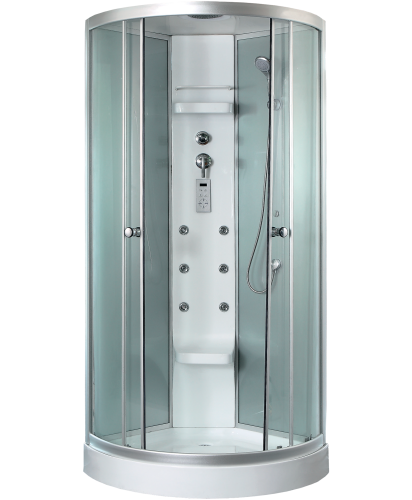 Душевая кабина Timo Lux TL-1503 100х100 четверть круга с крышей ориентация универсальная