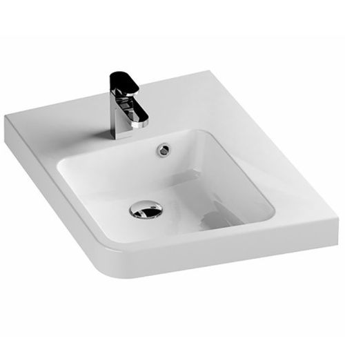 Раковина из искусственного камня Ravak XJAP1100001 70х50 подвесная цвет белый 1 отверстие под смеситель