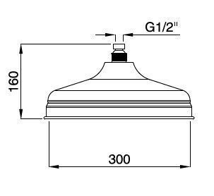 Верхний душ Cezares CZR CZR-U-SP8-30-01 30х30 хром - фото 2