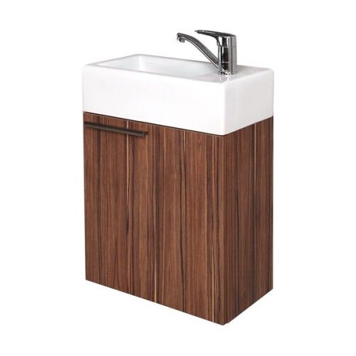 Тумба под раковину Aquaton Эклипс 1A172701EK560 40х20 подвесная цвет коричневый