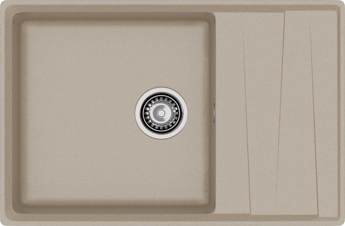 Кухонная мойка Granfest Level LV-760L песочный 75х50 цвет бежевый поверхность матовая