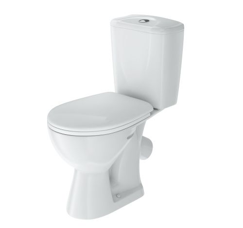Унитаз-компакт напольный с бачком Rosa Нео Вн УнкБ02 белый с сиденьем микролифт каскадный смыв