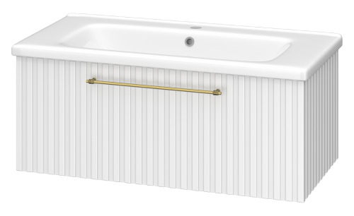 Тумба под раковину Brevita Alicante ALI-09090-0101Я 90х40 подвесная цвет белый