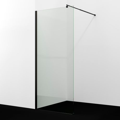 Душевая перегородка Wasserkraft Rur 30W 30W44MB 100х200 стекло прозрачное профиль черный
