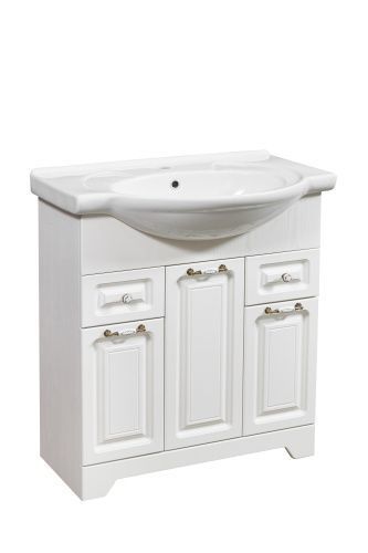 Тумба под раковину Stella Polar Кармела ольха SP-00000174 70х30 напольная цвет белый