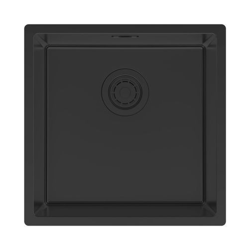 Кухонная мойка Paulmark LASSAN 44 UNI LA44-MBN 40х40 цвет черный поверхность матовая