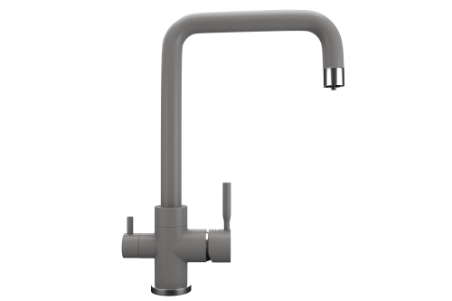 Смеситель для кухни Ulgran Quartz UQ-026-10 на мойку серый