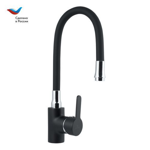 Смеситель для кухни Славен Коттедж СЛ-ЦВ-Ф27 на мойку черный