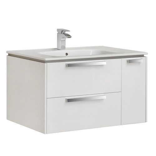 Тумба под раковину Roca LAGO 7.8572.9.680.6 80х40 подвесная цвет белый