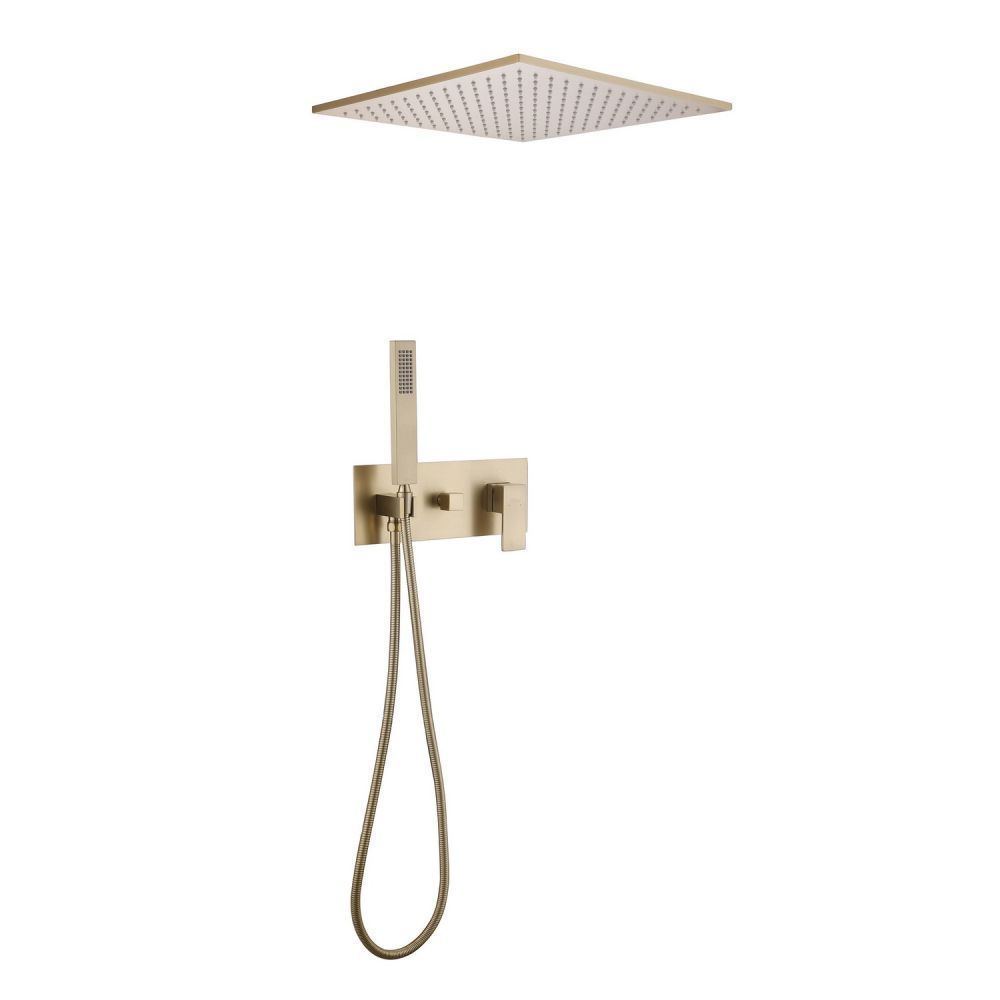 Душевая система Abber AF8221G встраиваемая в стену цвет золото