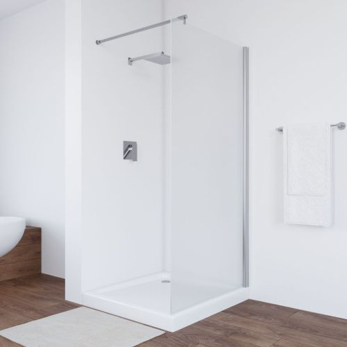 Душевая перегородка Vegas-Glass EAF TUR+NOVO EAF TUR NOVO 116 08 10 115х200 стекло матовое профиль хром