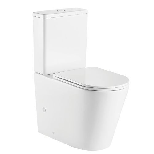 Унитаз-компакт напольный с бачком Azario Vetro AZ-2149- UQ белый с сиденьем микролифт безободковый смыв торнадо