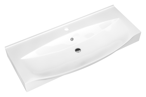 Раковина мебельная керамическая Kirovit Элвис 105 4640021061800 100х50 накладная цвет белый