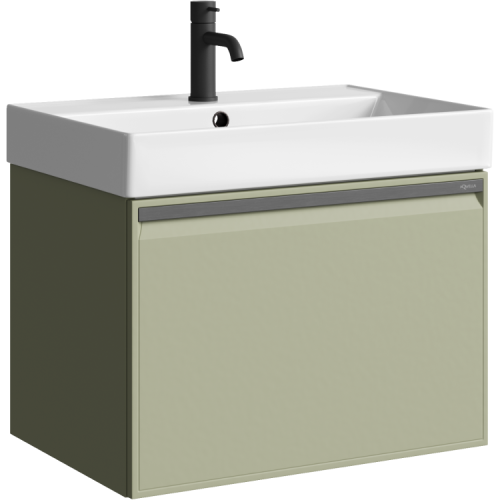 Тумба под раковину Aqwella Y PUR0165SH 60х50 подвесная цвет зеленый