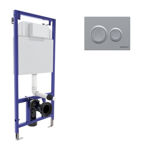 Комплект сантехническая инсталляция с клавишей смыва Berges NOVUM 040262