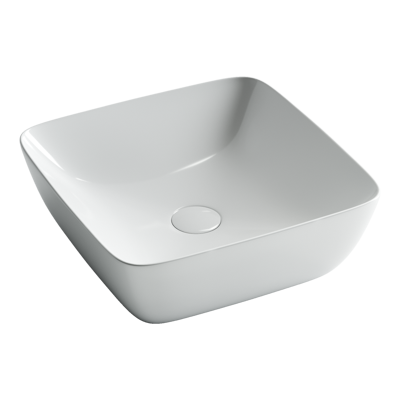 Раковина из сантехнического фарфора Ceramica Nova FORM CN2002 40х40 накладная цвет белый