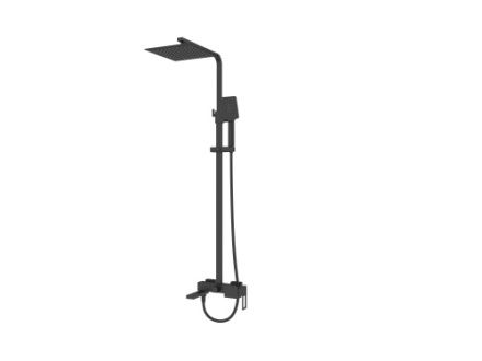 Душевая стойка BelBagno LUCE LUC-VSCM-NERO настенная цвет черный