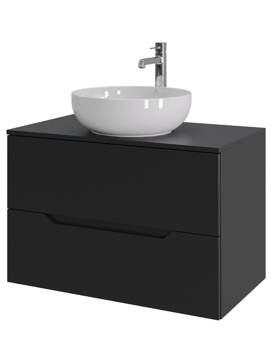 Тумба с раковиной Orange Line Li-80TubMDF+B07-420W 80х50