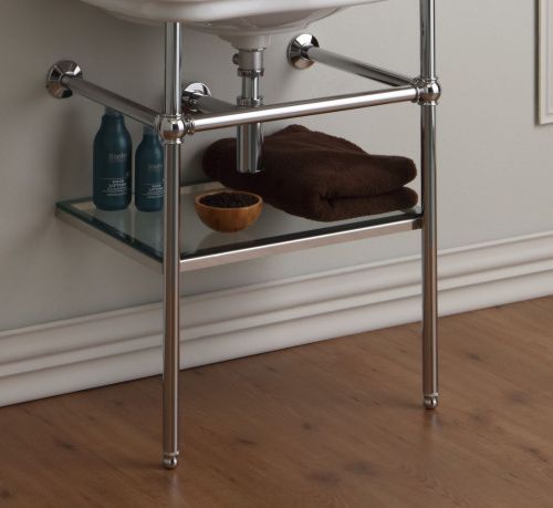 Консоль под раковину Stil Haus Smart 1049(08) 50х70 напольная цвет хром