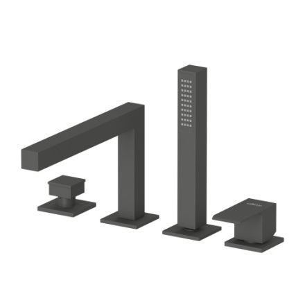 Смеситель Cezares PORTA PORTA-BVDM4-NOP на борт ванны черный