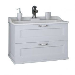 Тумба под раковину Aquaton Леон 1A187001LBPS0 70х40 подвесная цвет белый