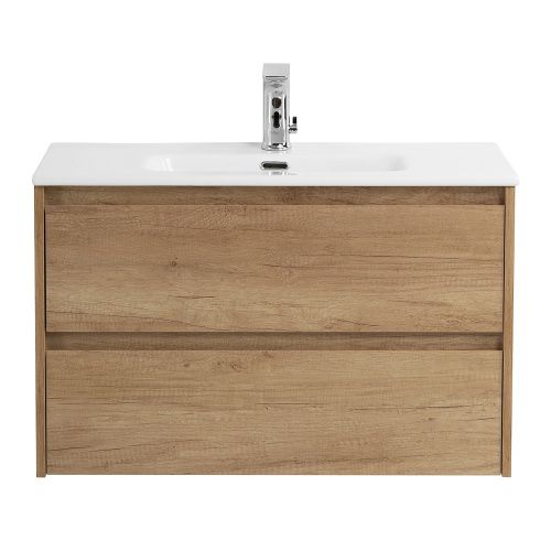 Тумба под раковину BelBagno Kraft 39 KRAFT 39-800/390-2C-SO-RNN 80х40 подвесная цвет коричневый