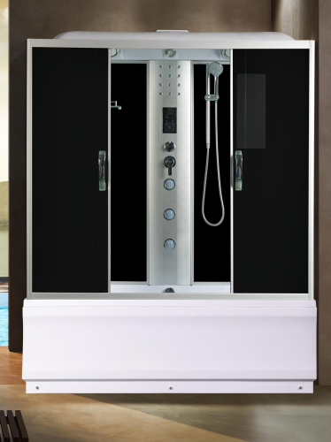 Душевой бокс River SENA 10000001807 170х70 стекло тонированное профиль хром