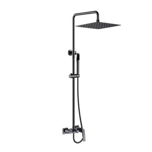 Душевая стойка Boheme Venturo 378-SGM настенная цвет нержавеющая сталь